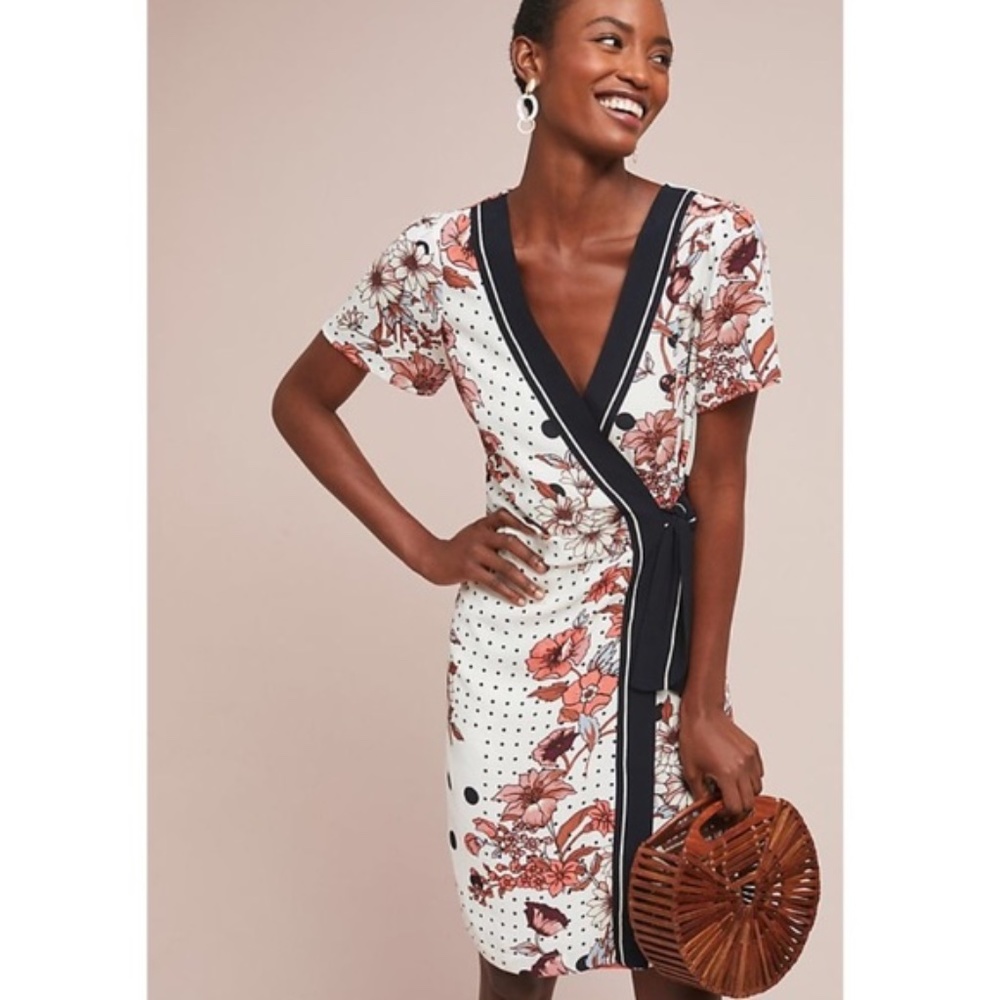 Anthropologie Maeve Aubrey wrap dress